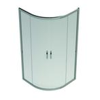 Schuifdeuren Kwartronde Hoekinstap Go By Van Marcke 90x90, Ophalen of Verzenden, Nieuw, Chroom, Douche