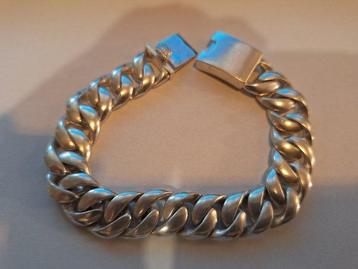Zonder Minimumprijs - Armband Zilver - dikke armband 925s beschikbaar voor biedingen