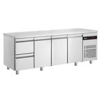 Koelwerkbank | 571L | 3 Deuren (1/1 GN) + 2 Laden |, Verzenden, Nieuw in verpakking
