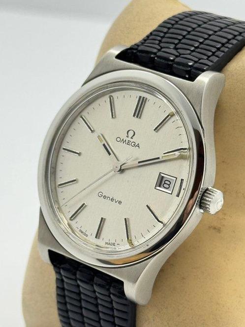 Omega - Geneve Date Cal.1030 - Zonder Minimumprijs -, Handtassen en Accessoires, Horloges | Heren