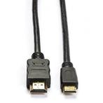 Mini HDMI naar HDMI kabel | Nedis | 3 meter, TV, Hi-fi & Vidéo, Câbles audio & Câbles de télévision, Verzenden