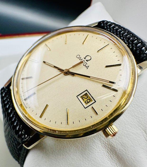 Omega - Vintage - Gold 14K - cal. 1430 Quartz - 196.0295 -, Handtassen en Accessoires, Horloges | Heren