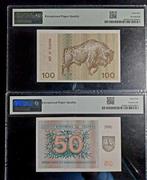 Litouwen. - 50 and 100 Talonas 1991 - Pick 37b, 38b (Zonder