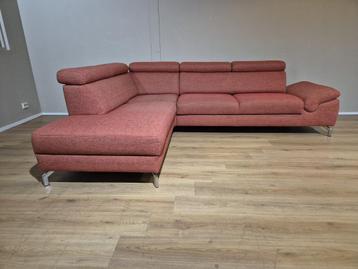 Montel Urban - Hoekbank - Rood - Stof - Design - Verstelbaar, Ophalen of Verzenden