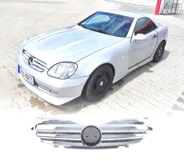 CALANDRE MERCEDES SLK R170 96-04 LOOK AMG CHROMÉ, Auto-onderdelen, Carrosserie, Verzenden