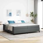 vidaXL Boxspring bed Donkergrijs, Zwart 200 x 200 cm, Huis en Inrichting, Slaapkamer | Bedden, Verzenden, Nieuw