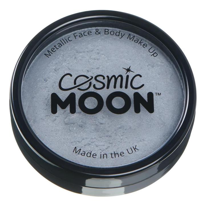 Cosmic Moon Metallic Pro Face Paint Cake Pots Silver 36g, Hobby & Loisirs créatifs, Articles de fête, Envoi