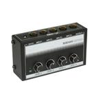 Mono Audio mixer - 1/4-Inch TS Ingang - 4 Kanaals - MH400 -