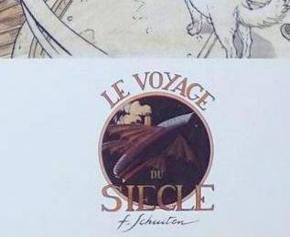 Schuiten, François - 1 Offset Print - Le Voyage du Siècle -, Boeken, Strips | Comics