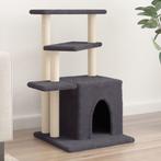 vidaXL Kattenmeubel met sisal krabpalen 83,5 cm donkergrijs, Dieren en Toebehoren, Verzenden, Nieuw