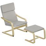 TRUUSK Loungestoelen Set met Voetenbank - Armleuning - Hoofd, Huis en Inrichting, Verzenden, Nieuw
