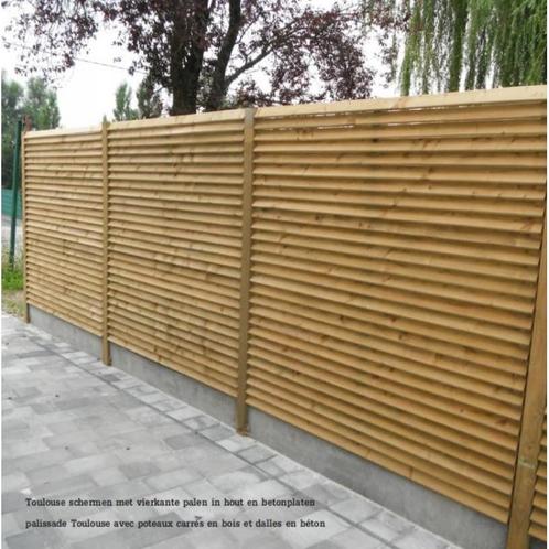 Tuinscherm in hout - toulouse - b 180 x h 180 - opgelet deze, Tuin en Terras, Tuinschermen, Nieuw