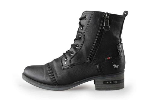 Mustang Veterboots in maat 38 Zwart | 5% extra korting, Kleding | Dames, Schoenen, Zwart, Gedragen, Overige typen, Verzenden