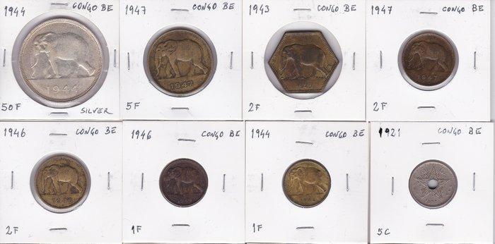 Congo belge. Lote de 20 Moedas (Sans Prix de Réserve), Postzegels en Munten, Munten | Nederland