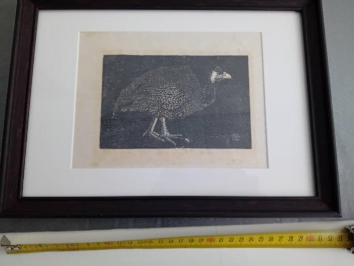 Jan Mankes (1889-1920) - Heliogravure Parelhoen - Museumstuk, Antiek en Kunst, Antiek | Overige Antiek