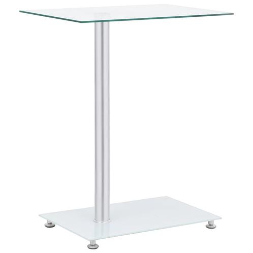 vidaXL Bijzettafel U-vormig 45x30x58 cm gehard glas, Huis en Inrichting, Tafels | Bijzettafels, Nieuw, Verzenden