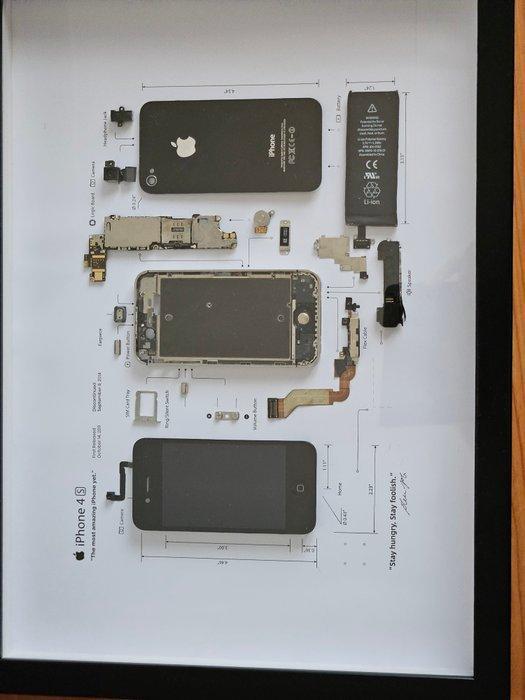 Apple iPhone 4S - disassembled and framed - iPhone (1), Consoles de jeu & Jeux vidéo, Consoles de jeu | Accessoires Autre