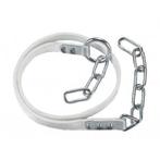 Runderaanlijning 190cm, dubbel m. metalen kous, ring aan, Animaux & Accessoires