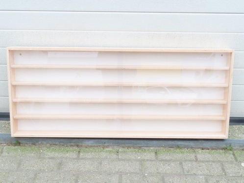 Heins - Vitrine - 119,5cm x 49cm x 9cm met 4 planken met in, Hobby en Vrije tijd, Modeltreinen | H0