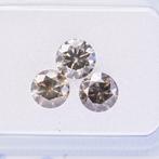 3 pcs Diamant - 1.35 ct - Rond - N.F.Gray - N.F.Deep