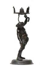 sculptuur, Sileno Pompeiano in bronzo - 62 cm - Brons, Antiek en Kunst