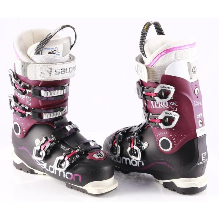 38 38,5 dames skischoenen SALOMON X PRO X80 W, oversized piv, Sport en Fitness, Skiën en Langlaufen, Ski, Schoenen, Gebruikt, Salomon