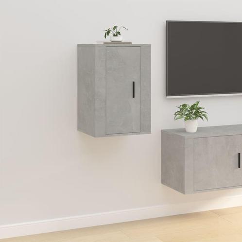 vidaXL Tv-wandmeubel 40x34,5x60 cm betongrijs, Huis en Inrichting, Kasten |Televisiemeubels, Nieuw, Verzenden