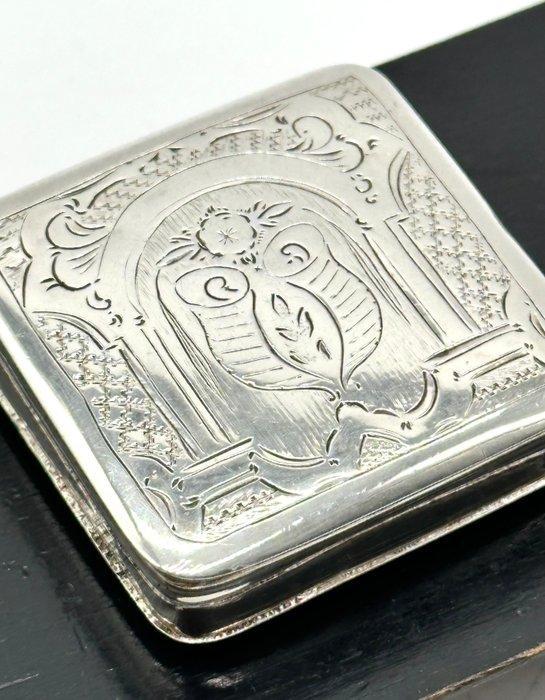 No reserve-Handgemaakte 19e eeuwse Hollands zilveren, Antiek en Kunst, Antiek | Zilver en Goud