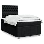 vidaXL Boxspring met matras stof zwart 120x200 cm, Verzenden, Nieuw