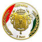 Niue. 5 Pesos 2025 1 oz Hispania Mexican Flag Colorized