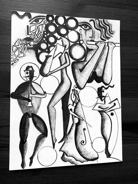 Francisco Bravo Cabrera (BODO V.) - Sinforoso y Los, Antiek en Kunst, Kunst | Designobjecten