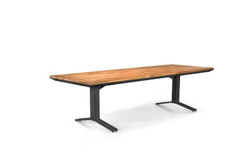 Suns Stockholm eettafel antraciet 220 x 100 cm |, Jardin & Terrasse, Ensembles de jardin