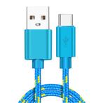 USB-C Oplaadkabel 3 Meter Gevlochten Nylon - Tangle, Verzenden, Nieuw
