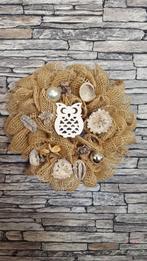-jute juteband, +/- 5 cm.  naturel kwart rol 10m open, Nieuw