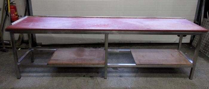 RVS Snijtafel, Werktafel, B300 x D72 x H90cm, Zakelijke goederen, Kantoor en Winkelinrichting | Winkel en Inventaris