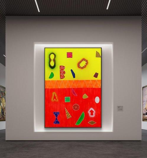 Miriam Chiera (1969) - FLUO CARIOCA. ( XXL ), Antiek en Kunst, Kunst | Schilderijen | Modern