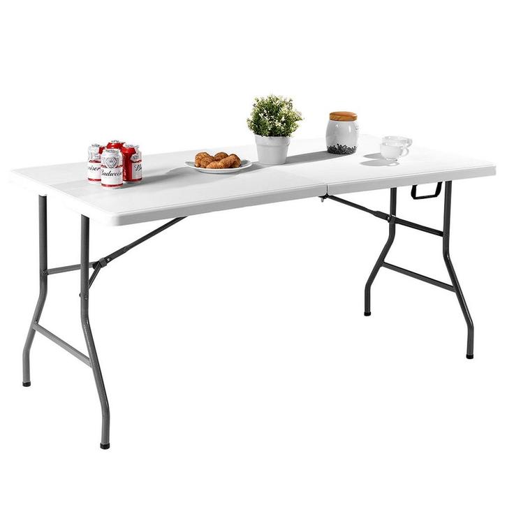 2dekans | Coast Opvouwbare Tafel Draagbare Kunststof, Tuin en Terras, Tuinsets en Loungesets, Ophalen of Verzenden