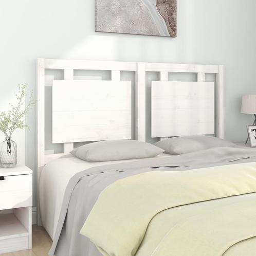 vidaXL Hoofdbord 140,5x4x100 cm massief grenenhout wit, Huis en Inrichting, Slaapkamer | Bedden, Nieuw, Verzenden