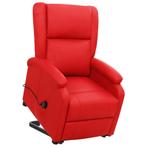 vidaXL Sta-op-stoel kunstleer rood, Huis en Inrichting, Fauteuils, Verzenden, Nieuw