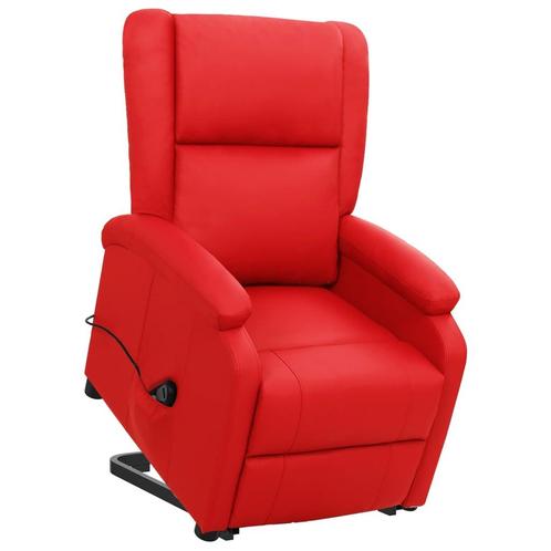 vidaXL Sta-op-stoel kunstleer rood, Huis en Inrichting, Fauteuils, Nieuw, Verzenden