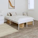 vidaXL Bedframe metaal wit 120x200 cm, Huis en Inrichting, Slaapkamer | Bedden, Verzenden, Nieuw
