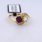 Bague de cocktail - 18 carats Or jaune - 1.41ct. tw. Diamant