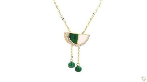 Halsketting - 18 karaat Geel goud - 2.63ct. tw. Diamant, Handtassen en Accessoires, Kettingen