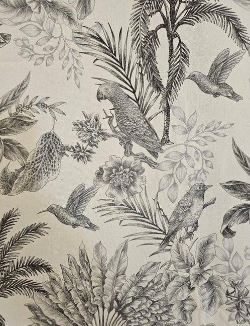 Tissu style bohème noir et blanc - design réaliste - Textile, Antiek en Kunst, Antiek | Tapijten, Tafelkleden en Textiel