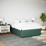 vidaXL Cadre de lit sans matelas vert foncÃ© 160x200 cm, Verzenden