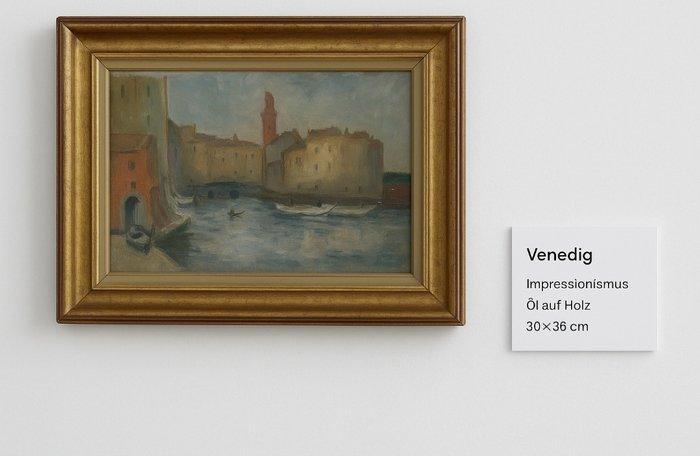 Italiaanse school (XX) - Venedig, Antiek en Kunst, Kunst | Schilderijen | Klassiek