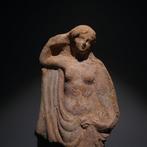 Oud-Grieks, Hellenistisch Terracotta Tanagra godinnenbeeld.
