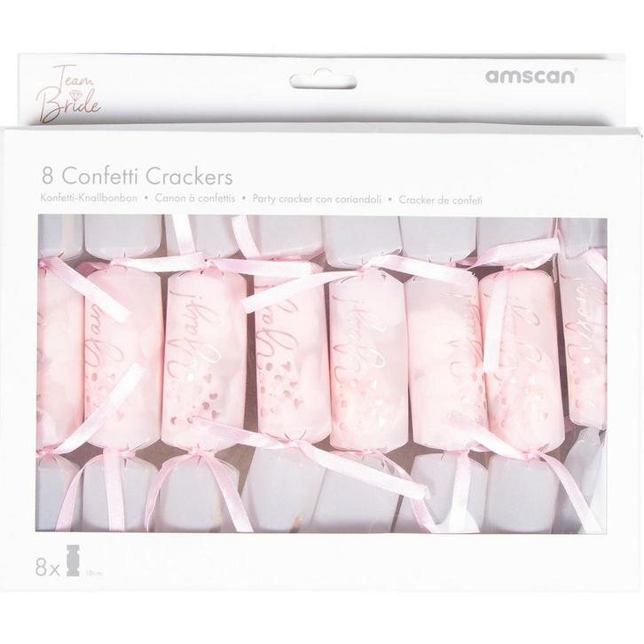 Confettikanon Bride To Be 18cm 8st, Hobby en Vrije tijd, Feestartikelen, Nieuw, Verzenden