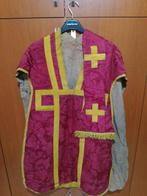 Chasuble sacerdotale avec stola assortie en soie, époque fin