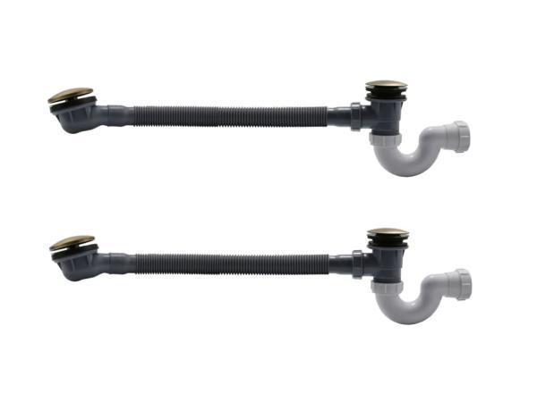 Veiling - 2x Beaux badwaste verlengd 90cm clicksysteem Lilas, Doe-het-zelf en Bouw, Sanitair